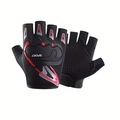 Luvas Esportiva Meio Dedo Gold Sports Confort Grip Performance VERMELHO