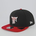 Boné Aba Reta New Era NBA Chicago Bulls 950 Logo Unissex PRETO