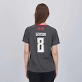 Camisa do Flamengo Gerson 8 Var FutFanatics Feminina CINZA