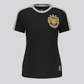 Camisa Onça Amazonas Concentração 2025 FutFanatics Feminina PRETO