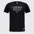 Camiseta NBA Chicago Bulls Script FutFanatics PRETO