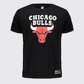 Camiseta NBA Chicago Bulls Big Logo Classic FutFanatics Masculina PRETO