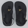 Chinelo Infantil Kivah Kids Run Kenner PRETO