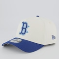 Boné Aba Curva New Era MLB Boston Red Sox Blueberry Cream 940AF Unissex BRANCO