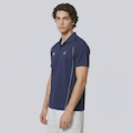 Camiseta Polo Masculina Match Rio Open 26 Fila AZUL ESCURO