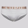 Cueca Slip Lupo Algodão com Elastano Adulta BRANCO