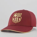 Boné Aba Curva Barcelona 6 Gomos FutFanatics Unissex VERMELHO/VINHO