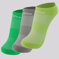 Kit 3 Meia Masculinas Cano Invisível Neon Olympikus SORTIDA