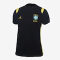 Camiseta Brasil Jordan Academy Pro 2026 Treino Feminina PRETO