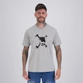 Camiseta Maculino Skull Heritage Logo Oakley CINZA