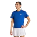 Camiseta adidas Club Tênis Três Listras Climacool - Feminina AZUL
