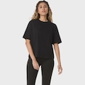 Camiseta ASICS Relaxed Logo Bordado Feminino PRETO