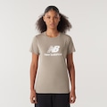 Camiseta New Balance Essentials Feminina BEGE