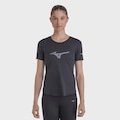 Camiseta de Corrida Mizuno Focus Stamp 2 Feminino PRETO