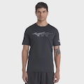 Camiseta de Corrida Mizuno Focus Stamp Masculino PRETO