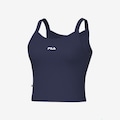 Camiseta Regata Feminina Ribbed Letter Fila AZUL