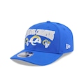 Bone Aba Pré-Curvada New Era 9SEVENTY Stretch Snap Los Angeles Rams Masculino AZUL