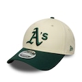 Boné Aba Curva New Era 9FORTY M-Crown Oakland Athletics Masculino BEGE
