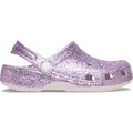 Sandália Crocs Classic Chunky Glitter Clog K Grape Ice ROSA