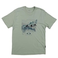 Camiseta Oakley Outline Mountains SS Tee Eucalyptus -  Masculina VERDE CLARO
