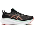 Tênis Masculino ASICS Gel Nimbus 27 PRETO/CORAL