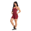 Macaquinho Fitness Alcinha Blackout Zero Mvb Modas - Feminina VINHO
