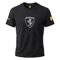 Camiseta Puma Ferrari Tonal Shield - Masculina PRETO
