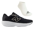 Kit Tênis New Balance 680 V9 e Meia - Feminino PRETO/BEGE
