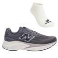 Kit Tênis New Balance Kaiha Road V2 e Meia - Masculino PRETO/CINZA