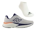 Kit Tênis New Balance Kaiha Road V2 e Meia - Masculino CINZA/AZUL ESC