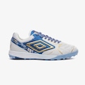 Chuteira de Society Adulta Adamant Master Class Pro Bump Kintsugi Umbro BRANCO/AZUL