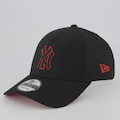 Boné Unissex New Era MLB New York Yankees Red 940 M-Crown - Aba Curva PRETO