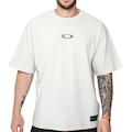 Camiseta Oakley Teeth Footprint SS WT26 Mist - Masculina CINZA
