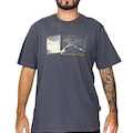 Camiseta Oakley Scale Mountain SS WT26 Masculina CINZA ESCURO