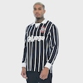 Camisa do Corinthians Manga Longa Retrô Braziline - Masculina PRETO/BRANCO