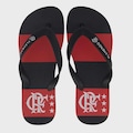 Chinelo do Flamengo Manto 81 -Masculino PRETO/VERMELHO
