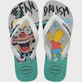 Chinelo Havaianas Top Simpsons - Feminino BRANCO