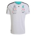 Camiseta adidas M/C Mercedes Amg Petronas Driver - Masculina BRANCO/PRETO