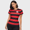 Camiseta do Flamengo Home Betel - Feminina VERMELHO/PRETO