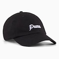 Boné Puma Essentials Script Dad Hat Adulto Aba Curva PRETO