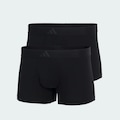 Kit Cueca Boxer adidas 3 Listras Active Flex Algodão com 2 Peças - Masculina PRETO
