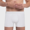 Cueca Boxer Selene Poliamida Sem Costura - Adulto BRANCO