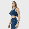 Top Selene Fitness Sem Costura - Feminina AZUL ESCURO