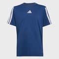 Camiseta Essentials adidas Três Listras - Infantil AZUL ESCURO