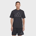 Camiseta adidas Workout Big Logo Essentials Masculina PRETO