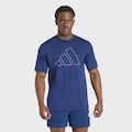 Camiseta adidas Workout Big Logo Essentials Masculina AZUL