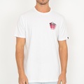 Camiseta Quiksilver Vertical Logo WT26 - Masculina BRANCO