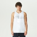 Camiseta Regata Fila Letter Outline Masculina BRANCO