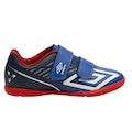 Chuteira de Futsal Infantil Velocita - Umbro AZUL/VERMELHO