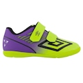 Chuteira de Futsal Infantil Velocita - Umbro ROXO/VERDE
